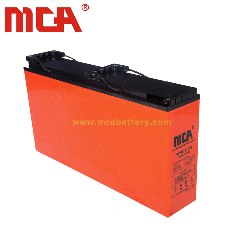 Long Life 12V 150ah front terminal battery for Communication and telecom system