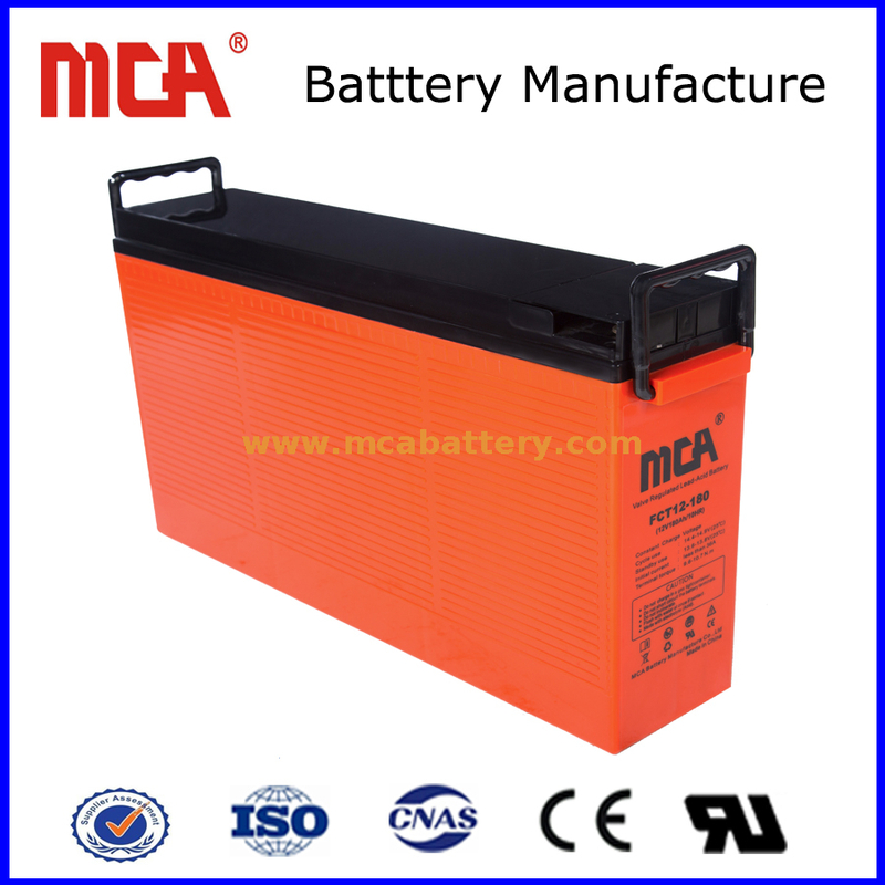 Front Terminal Lead Acid Agm Battery 12V 180AH 