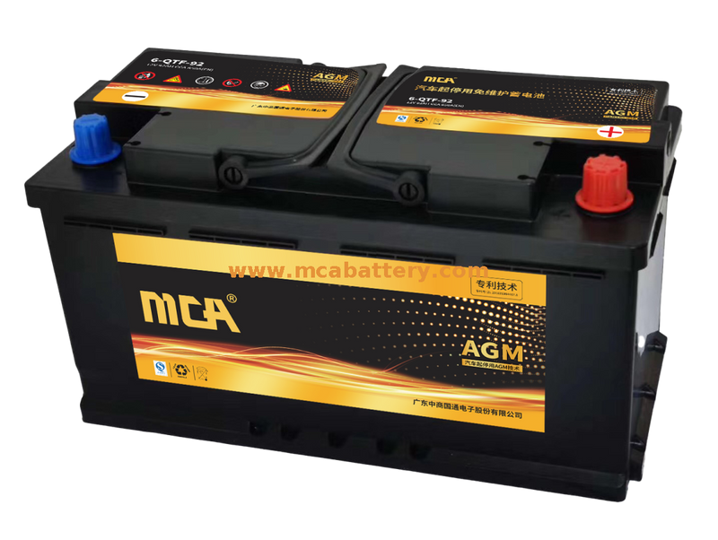 Msds Sealed 92ah Car Agm Start-Stop Battery