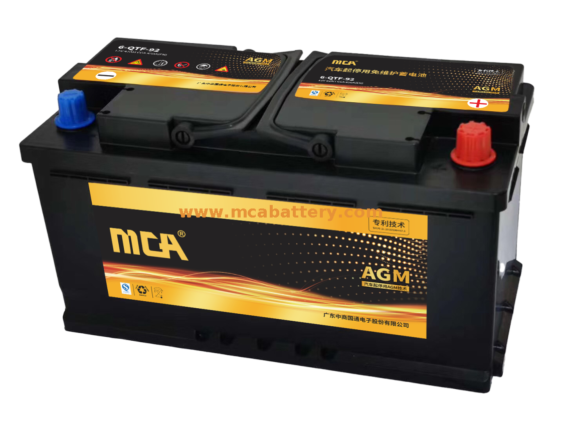 Msds Sealed 92ah Car Agm Start-Stop Battery
