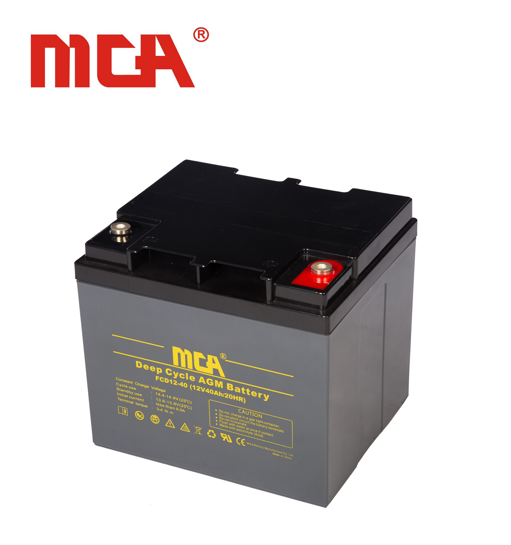 type 12v 40ah battery for rv from China manufacturer - MCA Battery Co., Ltd