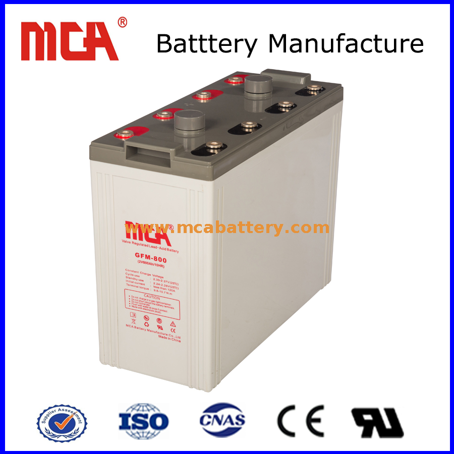 Lead Acid Storage Stationary Battery 2V 800AH